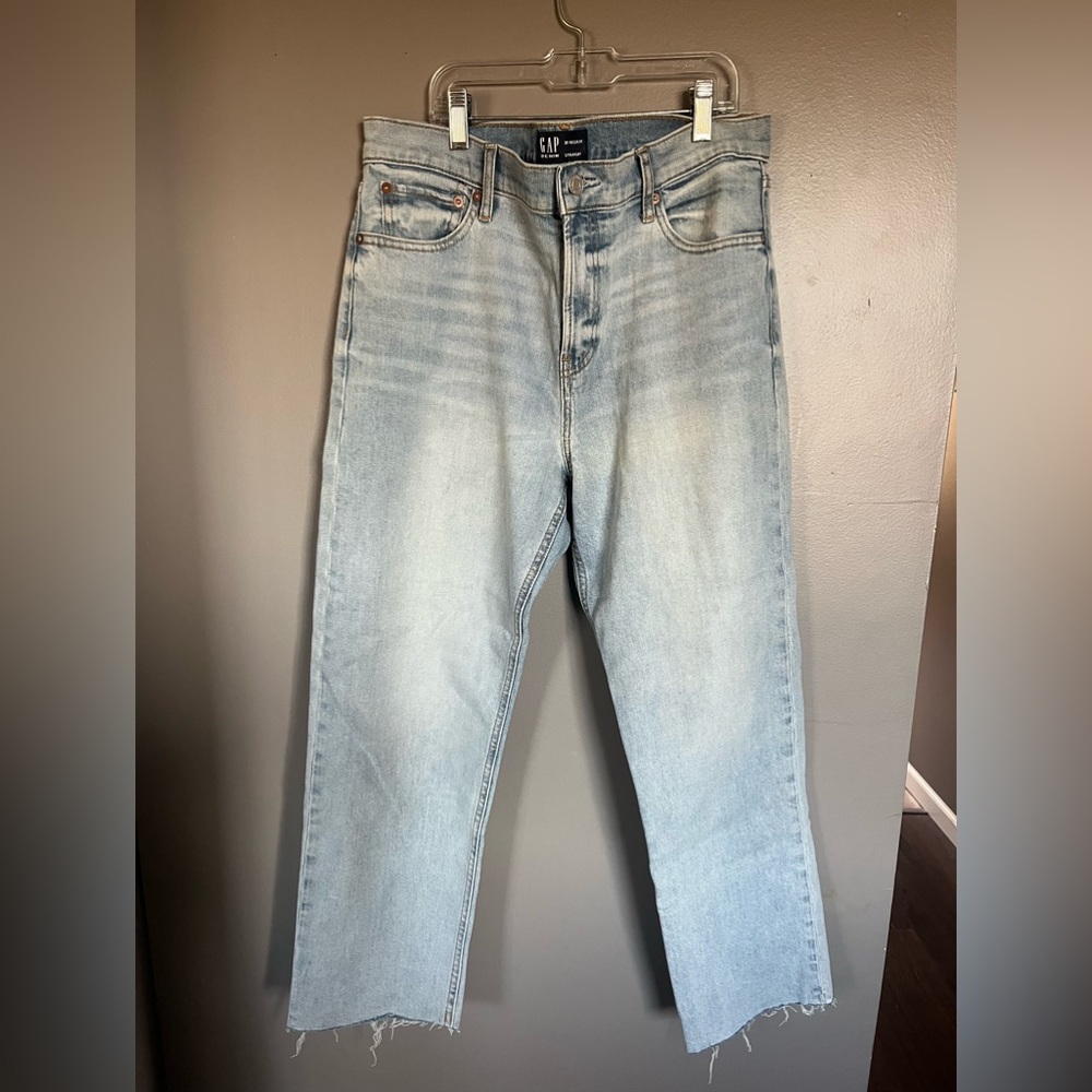 GAP Light Wash Straight Leg Jeans